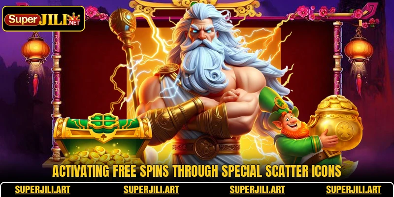 Activating free spins through special scatter icons