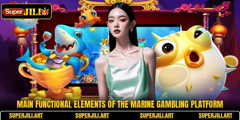 Main functional elements of the marine gambling platform Main functional elements of the marine gambling platform